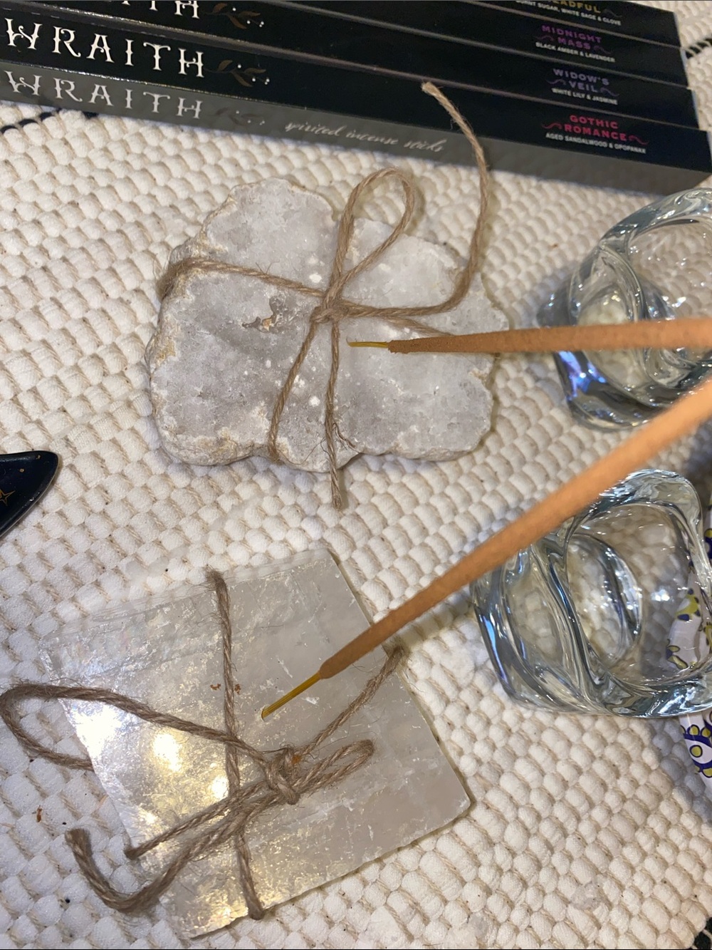 🌙 Crystal Incense & Candle Holder with Trinket Tray Bundle - Picture 5 of 9